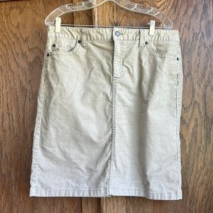 LL Bean Corduroy Skirt Women’s Sz 12 Reg